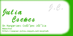 julia csepes business card